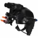 Kids Tactical Commando Set: Helmet, Flashlight, Sound Effects, Black