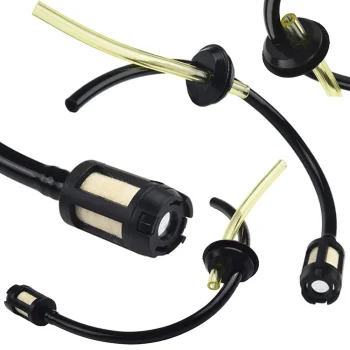 Fuel hose for petrol trimmer and brushcutter with filter, 10 mm, black