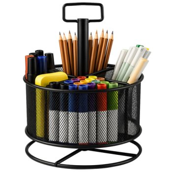 Grozāms metāla galda organizators Maaleo 26290 rakstāmlietām, melns