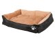 Soft Plush Dog Bed for Cats with Cushion, Sofa Lounger, 50x40 cm, Black