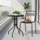 Multigarden Round Garden Table 60 cm, Black