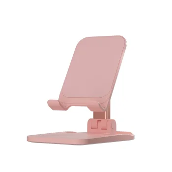 Desk Phone Stand for Tablet Devia EL161, Foldable and Adjustable Holder, Pink