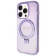 Guess iPhone 13 Pro Max Case Ring Stand Script Glitter MagSafe, Purple