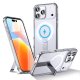 Hybrid Armor X Case for iPhone 17 Pro Max with Stand and MagSafe, Transparent