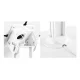 Maclean Tablet Floor Stand with Lock, White