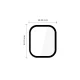 Tech-Protect Glass Flex+ Hybrid Glass for Xiaomi Redmi Watch 6 (2-Pack), Black