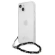 Guess Pearl Case for Apple iPhone 13 mini, Transparent / Black