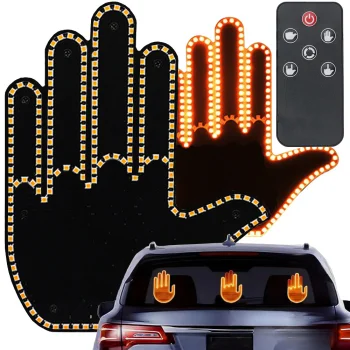 LED Gesture Light for Car Rear Window with Remote Control