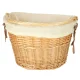 Rallex Wicker Bicycle Basket with Click System, White