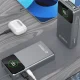 Dudao K31 Pro 45W 20000mAh Power Bank with Retractable USB-C Cable Gray