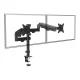 Maclean MC-136 Dual Monitor Desk Mount with Gas Spring, 17\"-32\", 2-10kg, Black