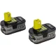 Ryobi ONE+ RC18120-250 Battery Starter Kit, 18 V, 2x 5.0 Ah with Charger