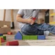 Kruzzel Wooden Blocks, 100 pcs with Bucket and Sorter