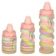 Collapsible Silicone Water Bottle 500ml, BPA Free, Rainbow