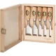 Kirschen Short Chisel Set in Wooden Box, 5 pcs. 1157000
