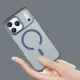 Magnetic Abrasive iPhone 17 Pro Case with MagSafe, Matte Blue