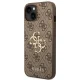Guess 4G Big Metal Logo Case for iPhone 14/15/13 - Brown