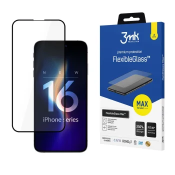 Apple iPhone 16 Pro - 3mk FlexibleGlass Max Black