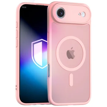 Telefono dėklas 3mk Misty MagCase skirtas iPhone Air, MagSafe, rožinis