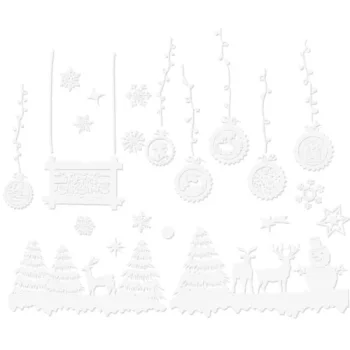 Ruhhy Christmas Window Stickers, 34 cm