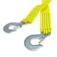 Car Tow Rope Strap with Hooks - 3m, 3000kg