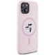 Karl Lagerfeld Silicone Karl&Choupette MagSafe vāciņš iPhone 15, Rozā
