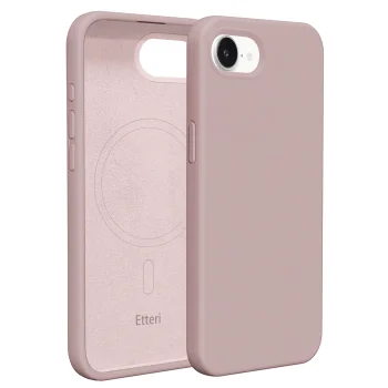 Etteri Silicone Mag Case for iPhone 16e / 17e, Light Pink