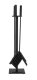 Kaminer PK012 Fireplace Tool Set 4-in-1, Black