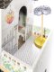 Wooden Play Dollhouse with Furniture, 122cm