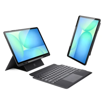 Dux Ducis DK Series Keyboard Case for Samsung Tab S10 FE+ with Backlight - Black