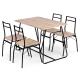 ModernHome PARIS 5 Piece Dining Table Set with 4 Chairs for Kitchen