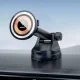 Magnetic Car Phone Mount with 15W MagSafe Wireless Charger Dudao F12MAX+ - Black