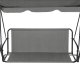Garden Swing Seat Replacement Fabric 140x100 cm MultiGarden, Grey
