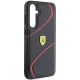 Ferrari Samsung Galaxy S23 FE Case Twist Metal Logo, Black