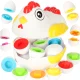 Educational Shape and Color Matching Puzzle Eggs 12 pcs Hen