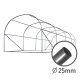 Plonos 4975-B Garden Polytunnel Greenhouse 3 x 4.5 m (13.5 m²), White