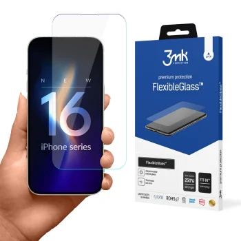 3Mk FlexibleGlass Hybrid Screen Protector for iPhone 16 Plus