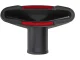 Universal Vacuum Cleaner Nozzle with Velour Strips, 32/35 mm, Black