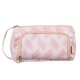 Two-Compartment Folding School Pencil Case Pouch, Pink