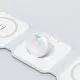 Dudao A11N 15W 3in1 Inductive Charger - White + USB-C / USB-C Cable