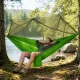 Green Double Camping Hammock with Mosquito Net (250x140 cm, 150 kg)