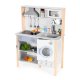 Wooden play kitchen for children with LED, sounds, oven, washing machine, ECOTOYS