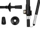 Foldable Adjustable Trekking Pole, 1 pc, Black