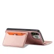 Magnet Card Case for iPhone 14 Pro Max Wallet Flip Cover with Stand, Pink