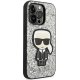 Karl Lagerfeld Glitter Flakes Ikonik Case for iPhone 14 Pro Max - Silver