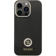 Guess iPhone 13 Pro Case Silicone Logo Strass 4G, Black