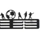 Football Medal Hanger, 40 x 14 cm, Black