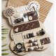 Kruzzel 22584 Educational Toy Wooden Manipulation Sensory Busy Board, Bear