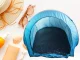 Large Pop-Up Beach Tent with UV Protection, Blue