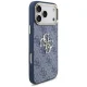 Guess 4G Big 4G Classic Logo Phone Case Cover iPhone 17 Pro Max - Blue and Gold